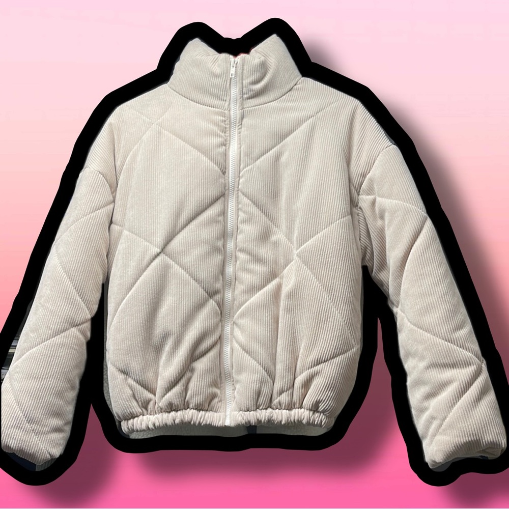 Never worn, Zip Up Puff Jacket, S